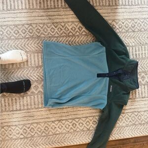 Columbia Dark Teal & Deep Green Fleece Pullover